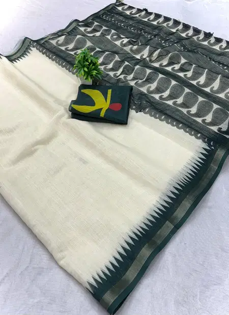 Tew Soft Linen With Designer Saree Wholesale Clothing Distributors In India